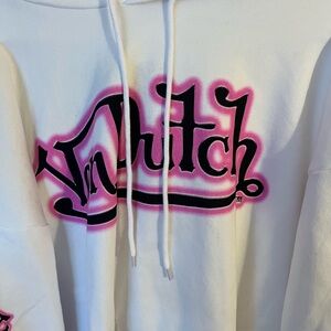 Von Dutch Hoodie with Pink and Black Accents